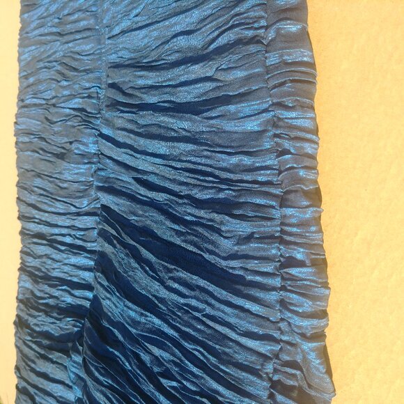 Y2K sapphire blue ruched dress glitter silver sequin halter stra… - Picture 2 of 12